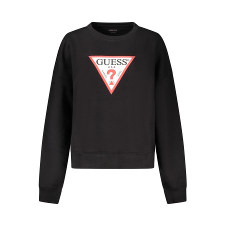 GUESS JEANS FELPA SENZA ZIP DONNA NERO