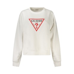 GUESS JEANS FELPA SENZA ZIP DONNA BIANCO