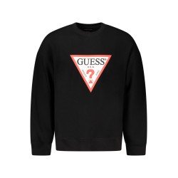 GUESS JEANS FELPA SENZA ZIP UOMO NERO