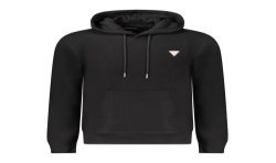 GUESS JEANS FELPA SENZA ZIP UOMO NERO