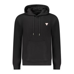 GUESS JEANS FELPA SENZA ZIP UOMO NERO