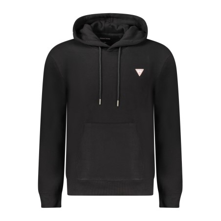 GUESS JEANS FELPA SENZA ZIP UOMO NERO