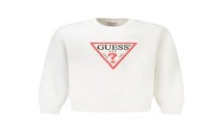 GUESS JEANS FELPA SENZA ZIP UOMO BIANCO