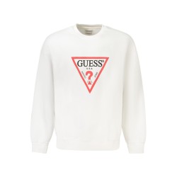 GUESS JEANS FELPA SENZA ZIP UOMO BIANCO