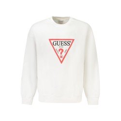GUESS JEANS FELPA SENZA ZIP UOMO BIANCO