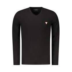 GUESS JEANS T-SHIRT MANICHE LUNGHE UOMO NERO