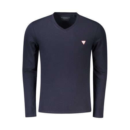 GUESS JEANS T-SHIRT MANICHE LUNGHE UOMO BLU