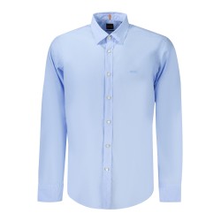 BOSS CAMICIA MANICHE LUNGHE UOMO AZZURRO