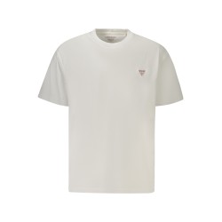 GUESS JEANS T-SHIRT MANICHE CORTE UOMO BIANCO