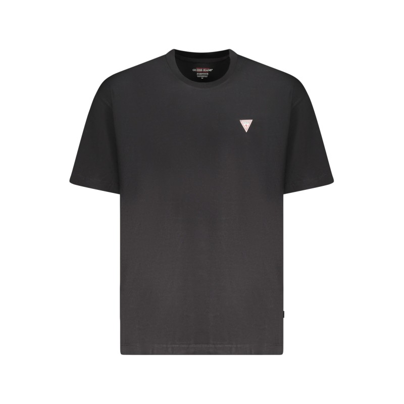 GUESS JEANS T-SHIRT MANICHE CORTE UOMO NERO