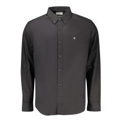CALVIN KLEIN CAMICIA MANICHE LUNGHE UOMO NERO
