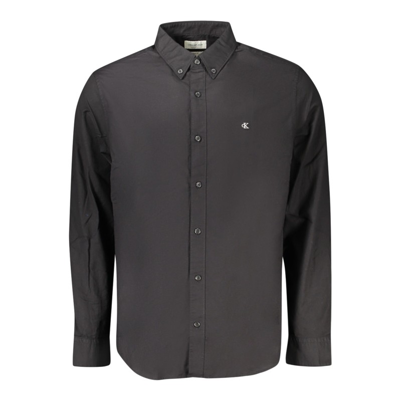 CALVIN KLEIN CAMICIA MANICHE LUNGHE UOMO NERO