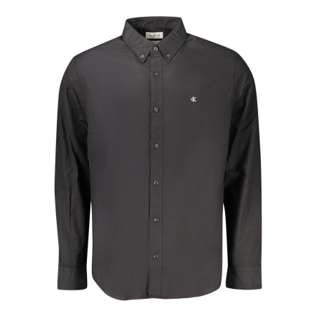 CALVIN KLEIN CAMICIA MANICHE LUNGHE UOMO NERO