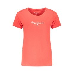 PEPE JEANS T-SHIRT MANICHE CORTE DONNA ROSSO