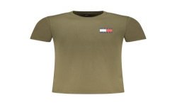 TOMMY HILFIGER T-SHIRT MANICHE CORTE UOMO VERDE