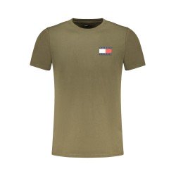 TOMMY HILFIGER T-SHIRT MANICHE CORTE UOMO VERDE
