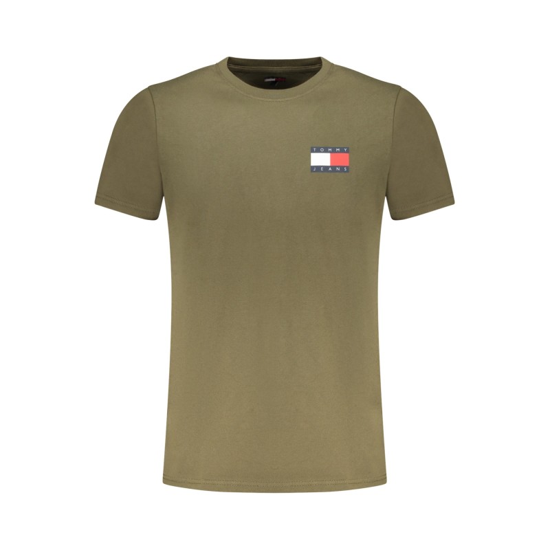 TOMMY HILFIGER T-SHIRT MANICHE CORTE UOMO VERDE