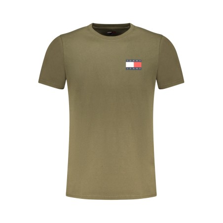 TOMMY HILFIGER T-SHIRT MANICHE CORTE UOMO VERDE