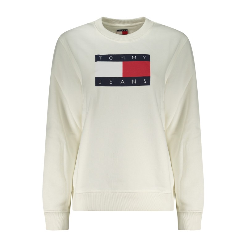 TOMMY HILFIGER FELPA SENZA ZIP DONNA BIANCO