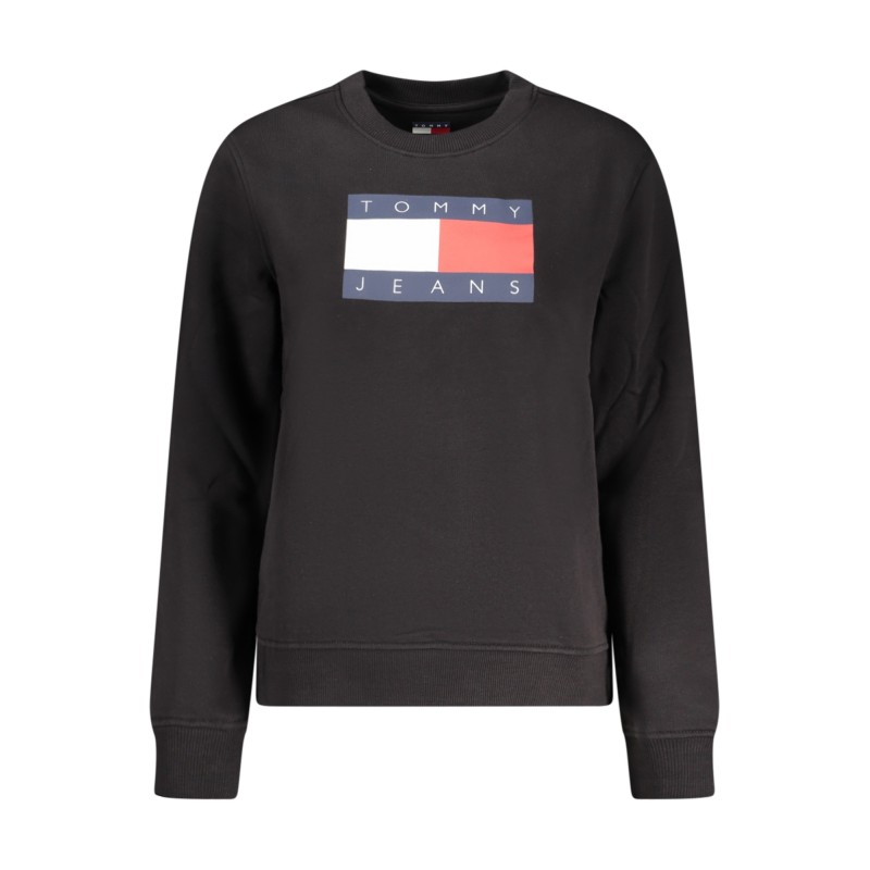 TOMMY HILFIGER FELPA SENZA ZIP DONNA NERO