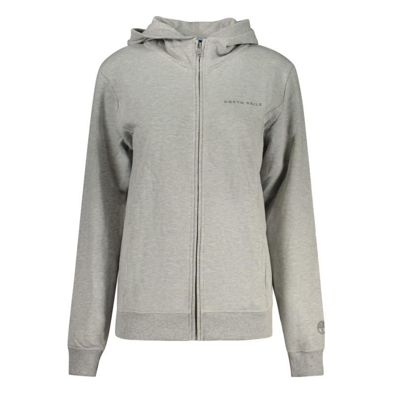 NORTH SAILS FELPA CON ZIP DONNA GRIGIO