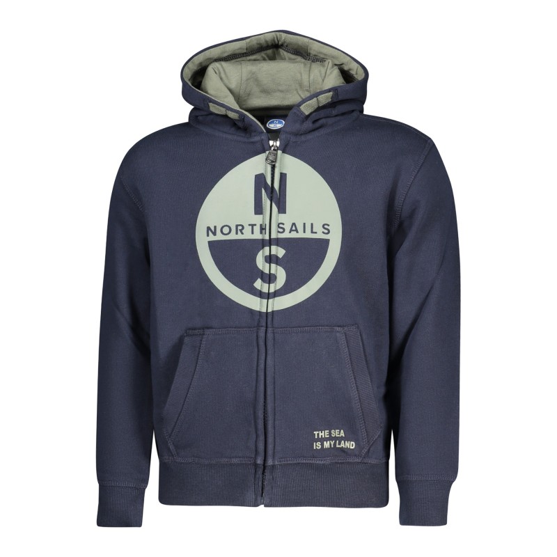 NORTH SAILS FELPA CON ZIP BAMBINO BLU