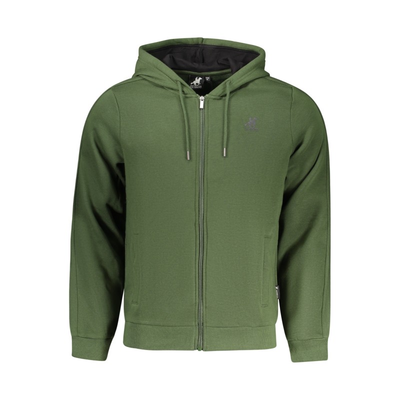 U.S. GRAND FELPA CON ZIP UOMO VERDE