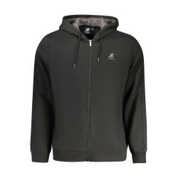 U.S. GRAND FELPA CON ZIP UOMO NERO