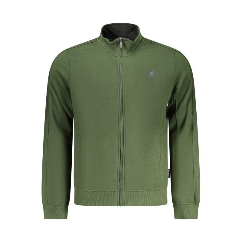 U.S. GRAND FELPA CON ZIP UOMO VERDE