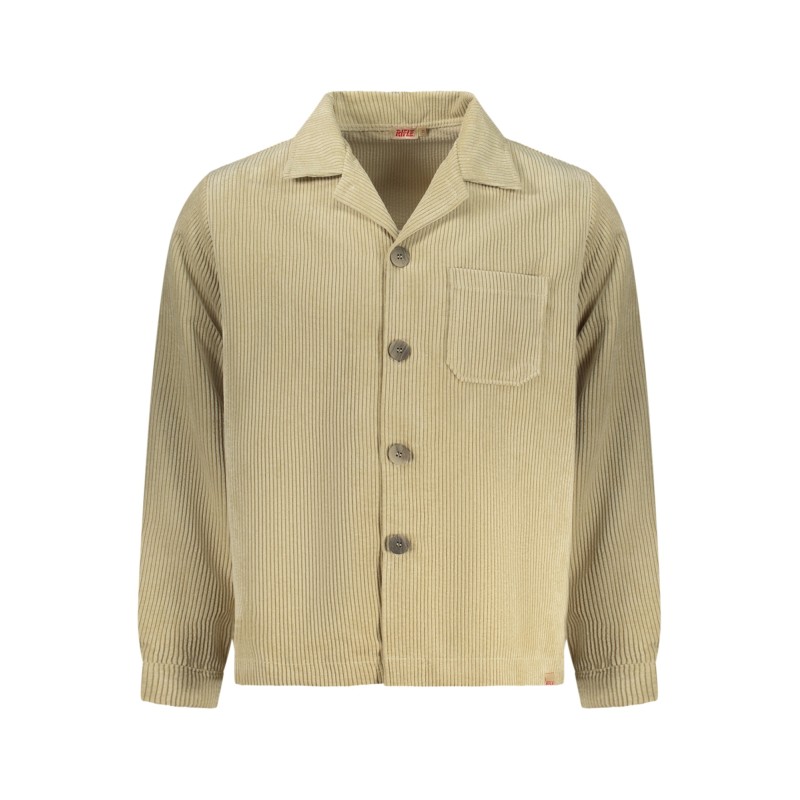 RIFLE CAMICIA MANICHE LUNGHE UOMO BEIGE