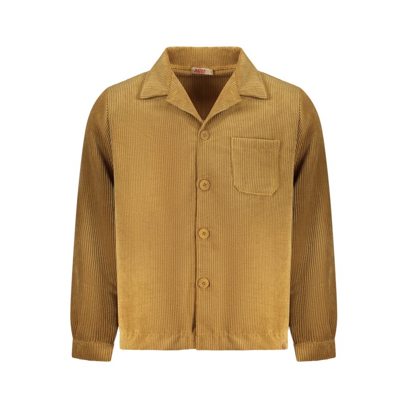 RIFLE CAMICIA MANICHE LUNGHE UOMO MARRONE