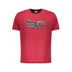 PEPE JEANS T-SHIRT MANICHE CORTE UOMO ROSSO
