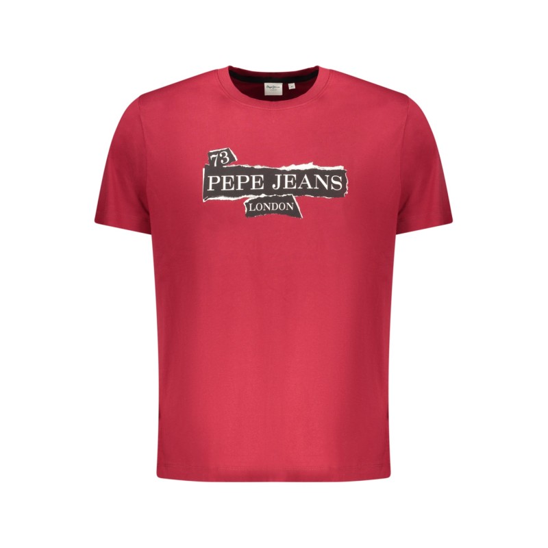 PEPE JEANS T-SHIRT MANICHE CORTE UOMO ROSSO