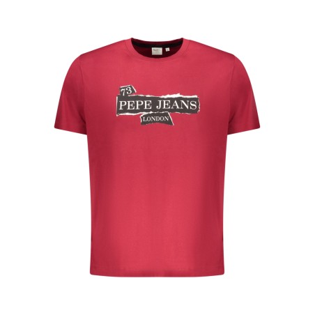PEPE JEANS T-SHIRT MANICHE CORTE UOMO ROSSO