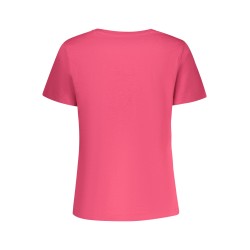 PEPE JEANS T-SHIRT MANICHE CORTE DONNA ROSA