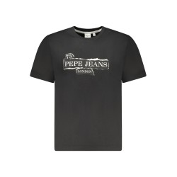PEPE JEANS T-SHIRT MANICHE CORTE UOMO NERO