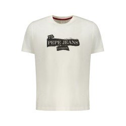 PEPE JEANS T-SHIRT MANICHE CORTE UOMO BIANCO