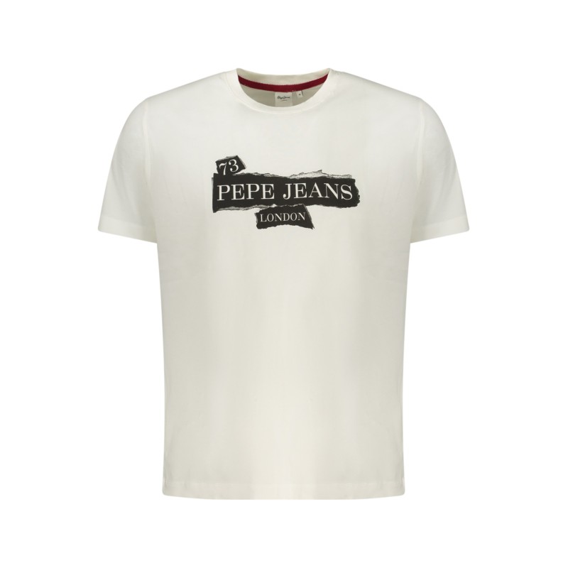 PEPE JEANS T-SHIRT MANICHE CORTE UOMO BIANCO