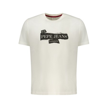 PEPE JEANS T-SHIRT MANICHE CORTE UOMO BIANCO