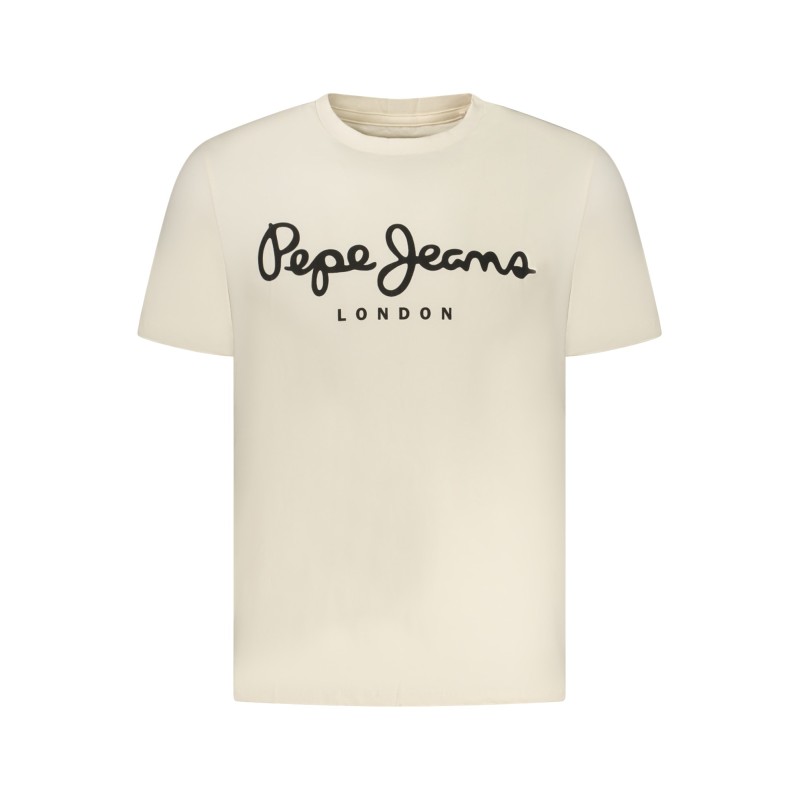 PEPE JEANS T-SHIRT MANICHE CORTE UOMO BEIGE