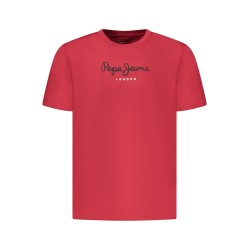 PEPE JEANS T-SHIRT MANICHE CORTE UOMO ROSSO