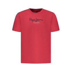 PEPE JEANS T-SHIRT MANICHE CORTE UOMO ROSSO