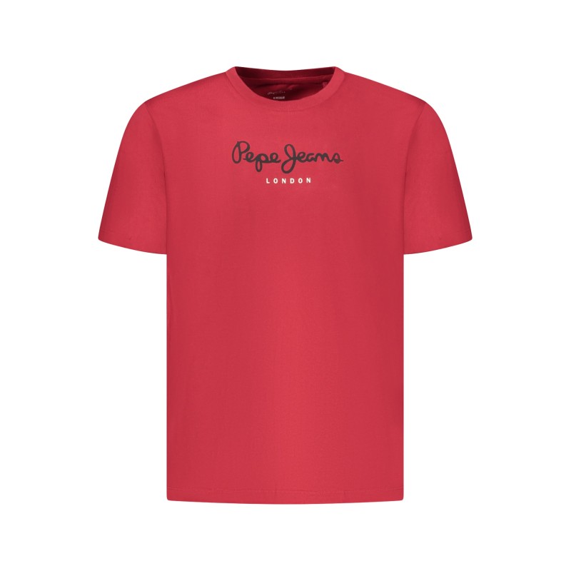 PEPE JEANS T-SHIRT MANICHE CORTE UOMO ROSSO