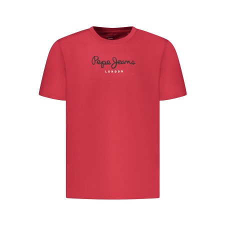 PEPE JEANS T-SHIRT MANICHE CORTE UOMO ROSSO