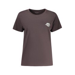 PEPE JEANS T-SHIRT MANICHE CORTE DONNA NERO
