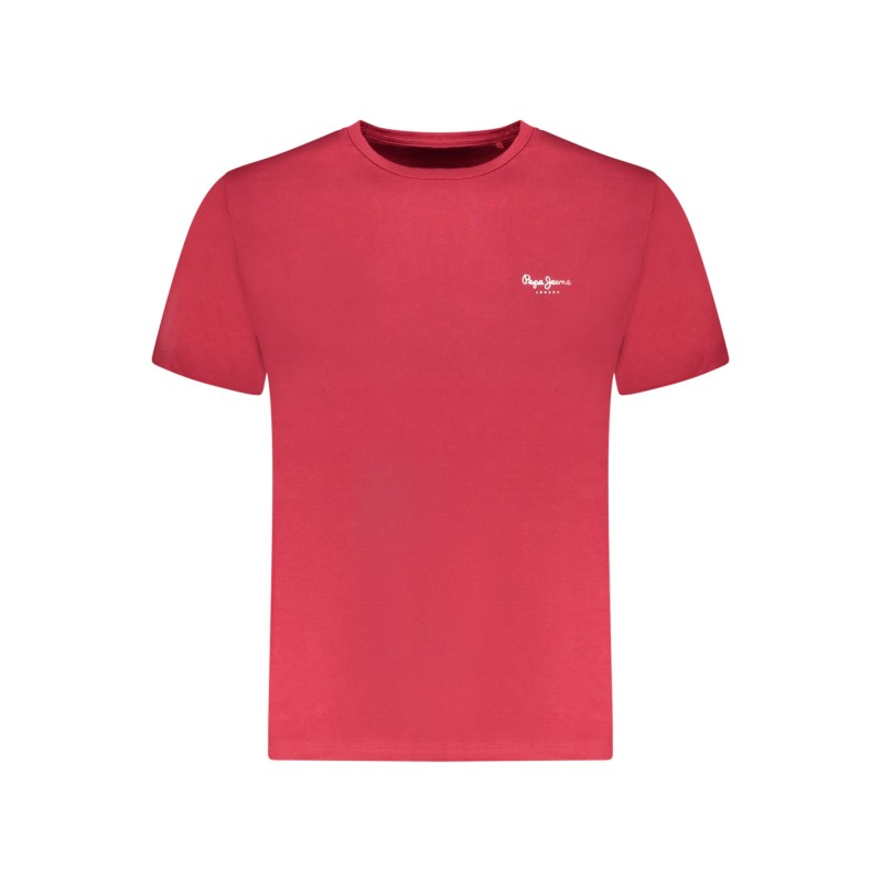 PEPE JEANS T-SHIRT MANICHE CORTE UOMO ROSSO