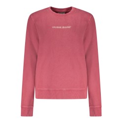 GUESS JEANS FELPA SENZA ZIP DONNA ROSSO
