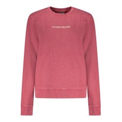 GUESS JEANS FELPA SENZA ZIP DONNA ROSSO