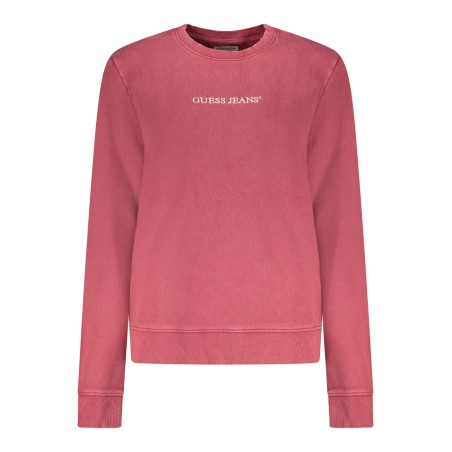 GUESS JEANS FELPA SENZA ZIP DONNA ROSSO