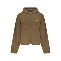 GUESS JEANS FELPA CON ZIP DONNA MARRONE